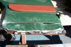 Cutting out the rusted door parts