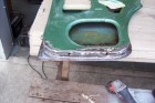 Spot welds on the replacement door sill parts