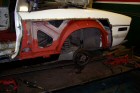 Rear wheel arch replaced, ready for panel fitting.