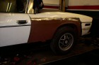 New panel fitted, ready for respraying.